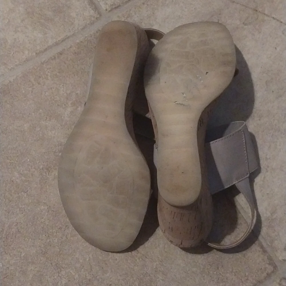 Kork Stretch Wedge Heels Size 8